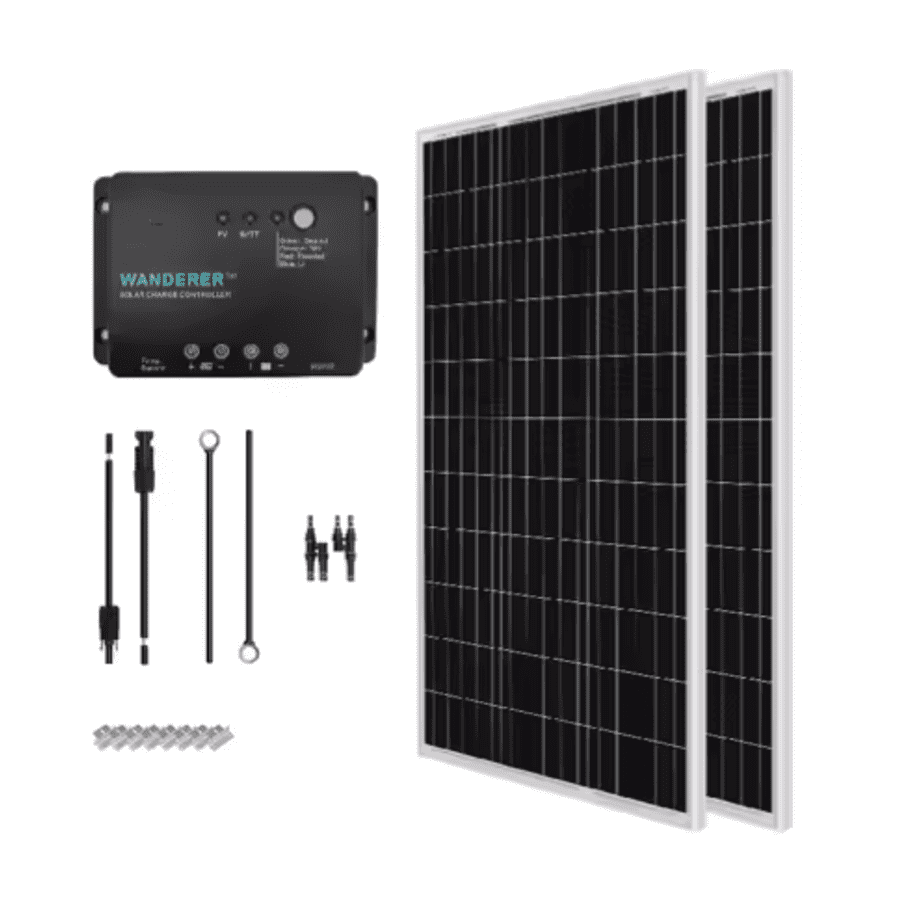 Renogy 200W 12V Monocrystalline Solar Panel Bundle Kit: $143.23 Renogy 200W 12V Monocrystalline Solar Panel Bundle Kit: $143.23
