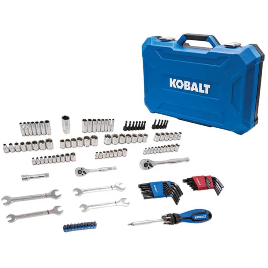 Kobalt 129-Piece Polished Chrome Mechanics Tool Set: $40 Kobalt 129-Piece Polished Chrome Mechanics Tool Set: $40