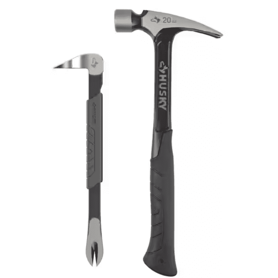 Husky 20-oz. Steel Rip Hammer and 10" Nail Puller Home Tool Kit Set: $17 Husky 20-oz. Steel Rip Hammer and 10" Nail Puller Home Tool Kit Set: $17