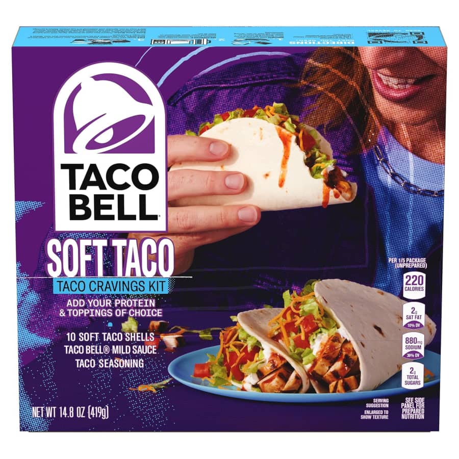 Taco Bell Soft Taco Cravings Kit: $2.54 via Sub & Save Taco Bell Soft Taco Cravings Kit: $2.54 via Sub & Save