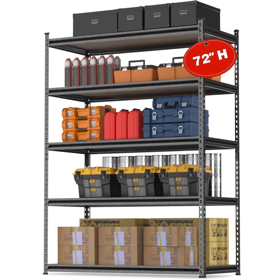 Workpro 5-Tier Metal Storage Shelving Unit: $95 Workpro 5-Tier Metal Storage Shelving Unit: $95