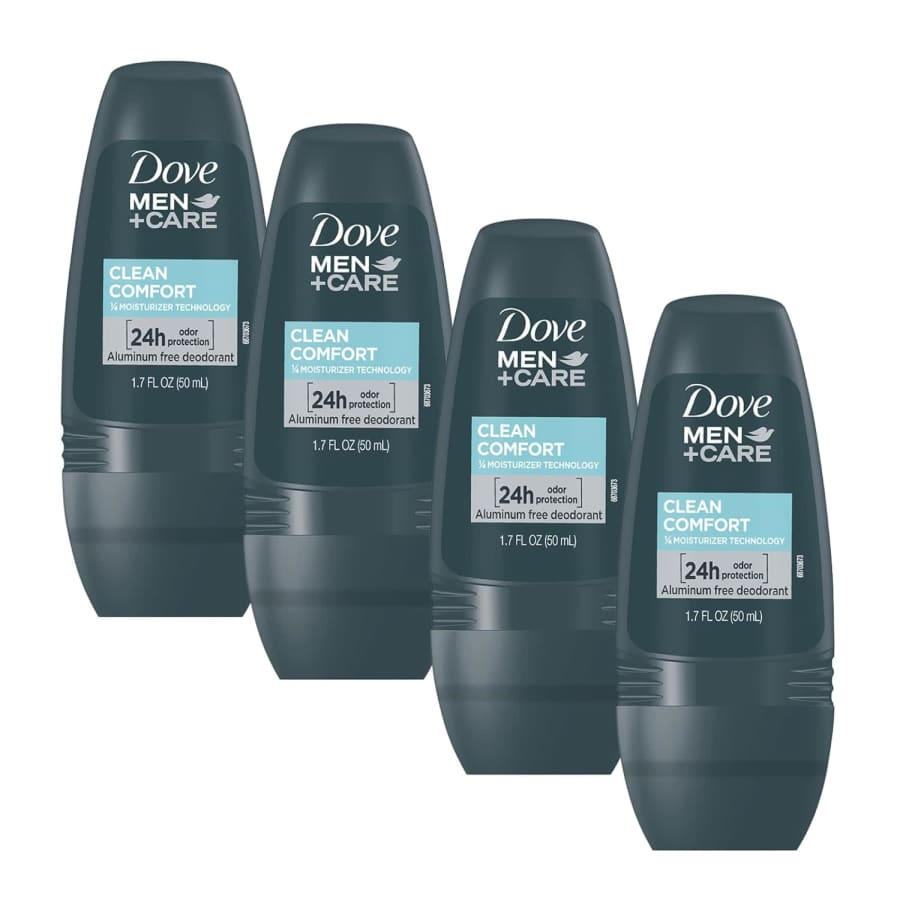 Dove Men+Care Clean Comfort Roll on Deodorant 4-Pack: $3 via Sub. & Save Dove Men+Care Clean Comfort Roll on Deodorant 4-Pack: $3 via Sub. & Save