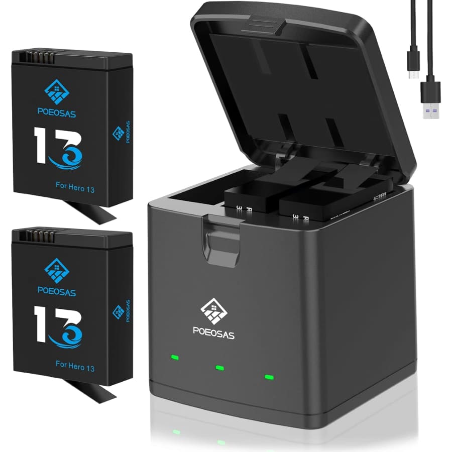 2,100mAh Battery 2-Pack for GoPro 13 Hero: $15.99 2,100mAh Battery 2-Pack for GoPro 13 Hero: $15.99