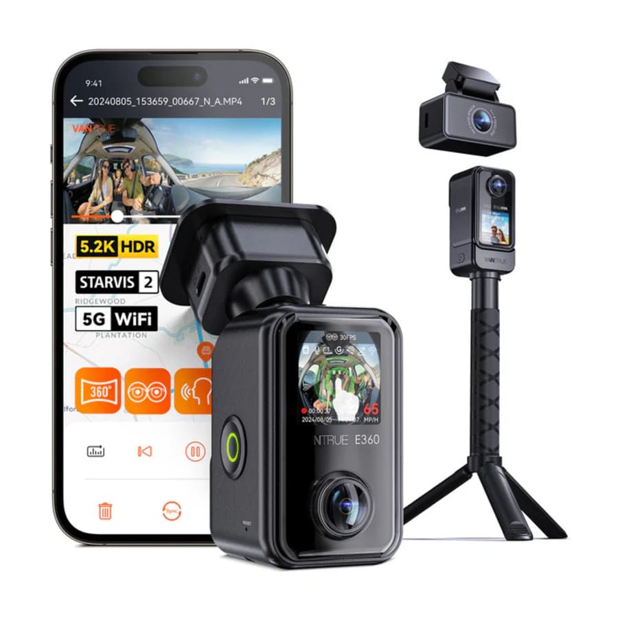 Vantrue E360 ACEO 5.2K 360° Panoramic Dash Cam: $249.99