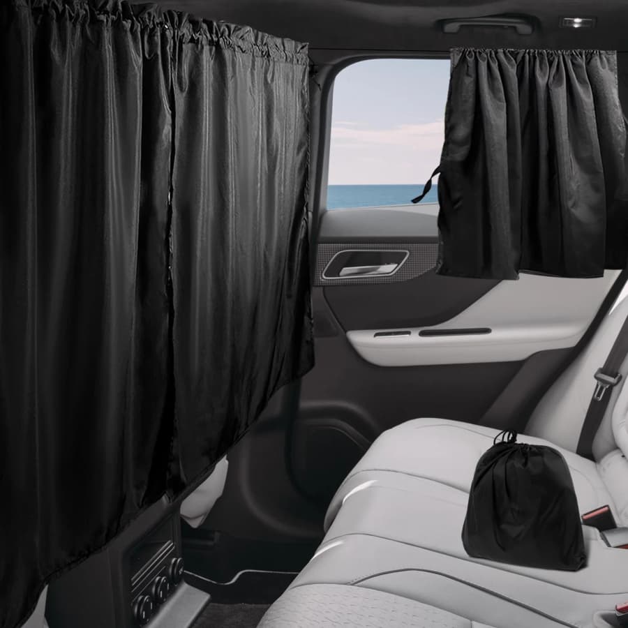 3-Piece Car Privacy Curtain Set: $11