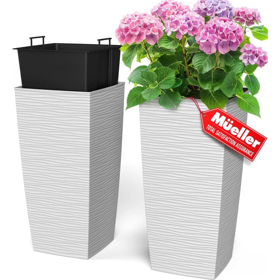 Mueller M-Resin Heavy Duty 24" Tall Planters 2-Pack: $63