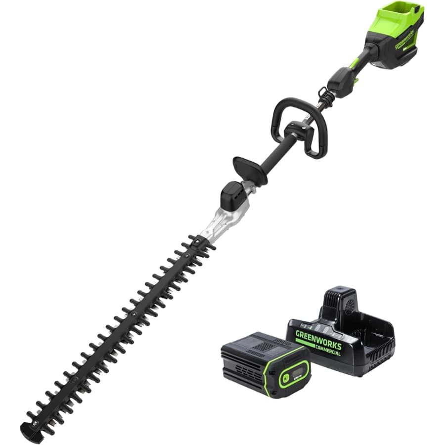 Greenworks 82V 24" Brushless Cordless Short Pole Hedge Trimmer: $250