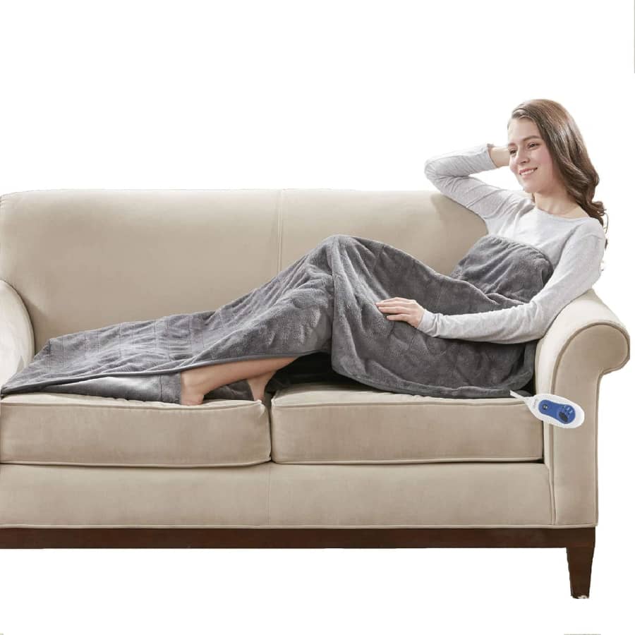 Beautyrest Foot Pocket Soft Microlight Plush Electric Blanket: $20