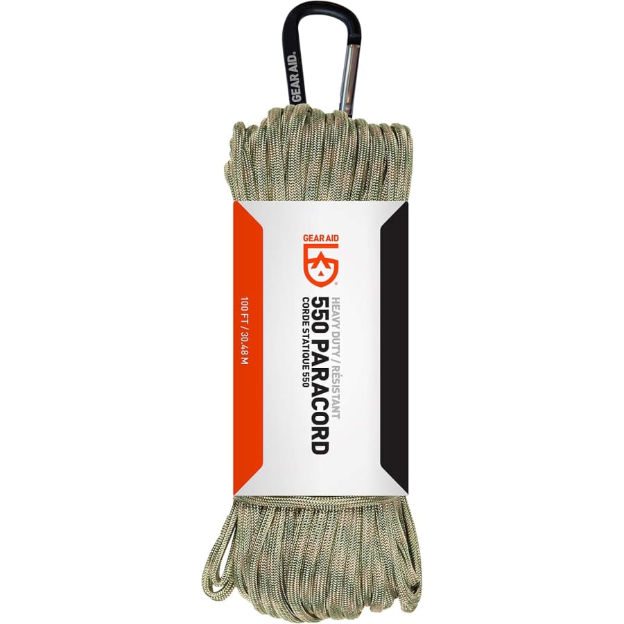 Gear Aid 550 100' Paracord and Carabiner: $6.95 Gear Aid 550 100' Paracord and Carabiner: $6.95