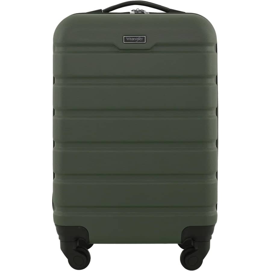 Wrangler 22" Hardside Spinner Carry-On Luggage: $34