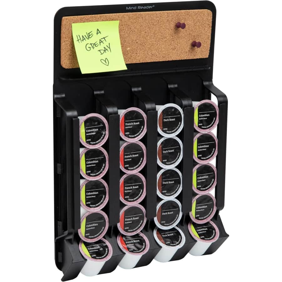 Mind Reader 20-Capacity Wall-Mount Coffee Pod Dispenser: $14.68