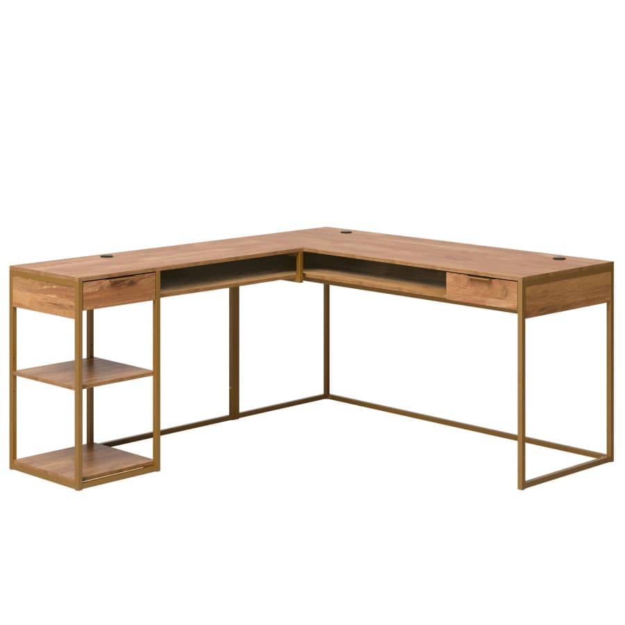 Sauder International Lux Modern L-Shaped Desk: $71