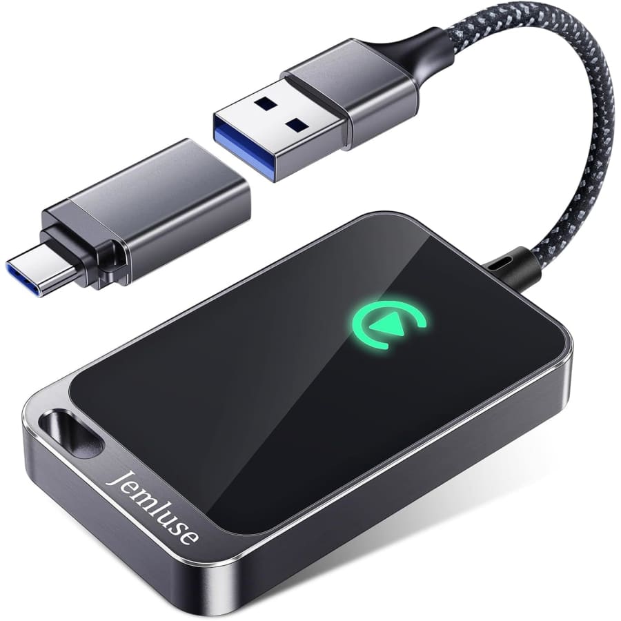 Jemleuse Wireless CarPlay Adapter for Apple iPhone (2024): $50