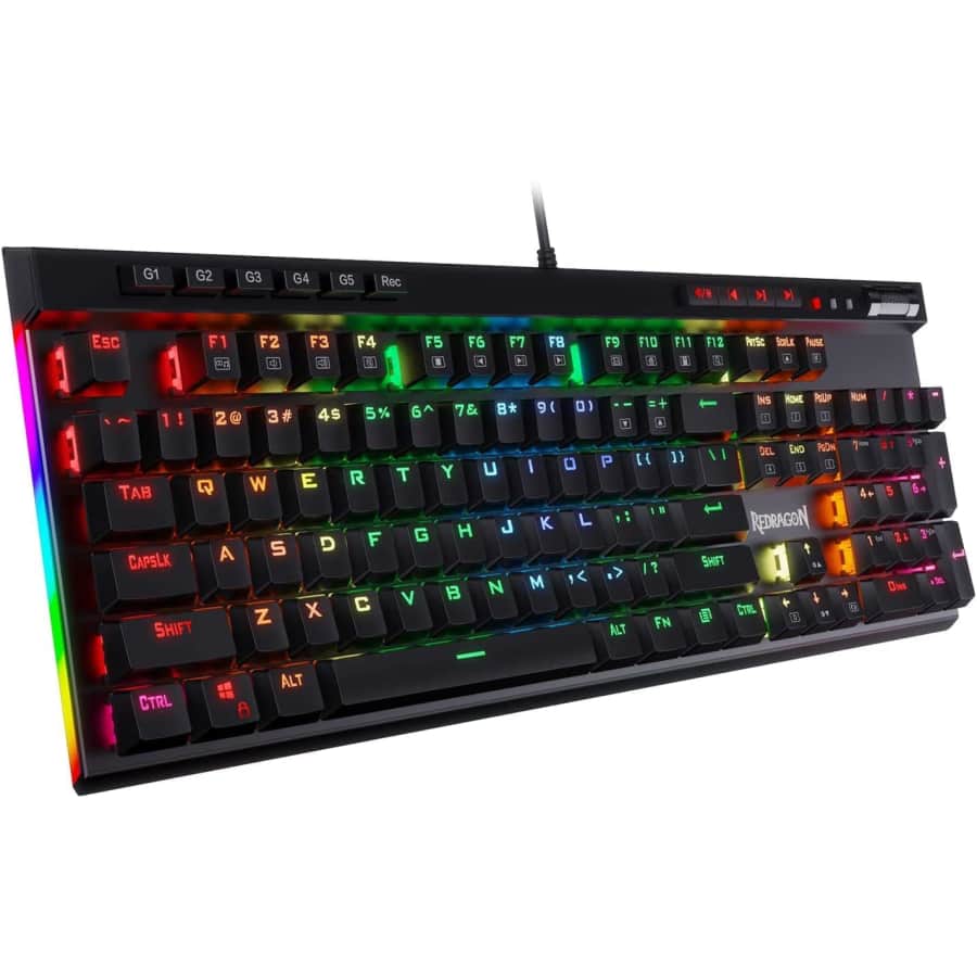 Redragon K580 VATA RGB LED Backlit Mechanical Gaming Keyboard: $49 w/ Prime