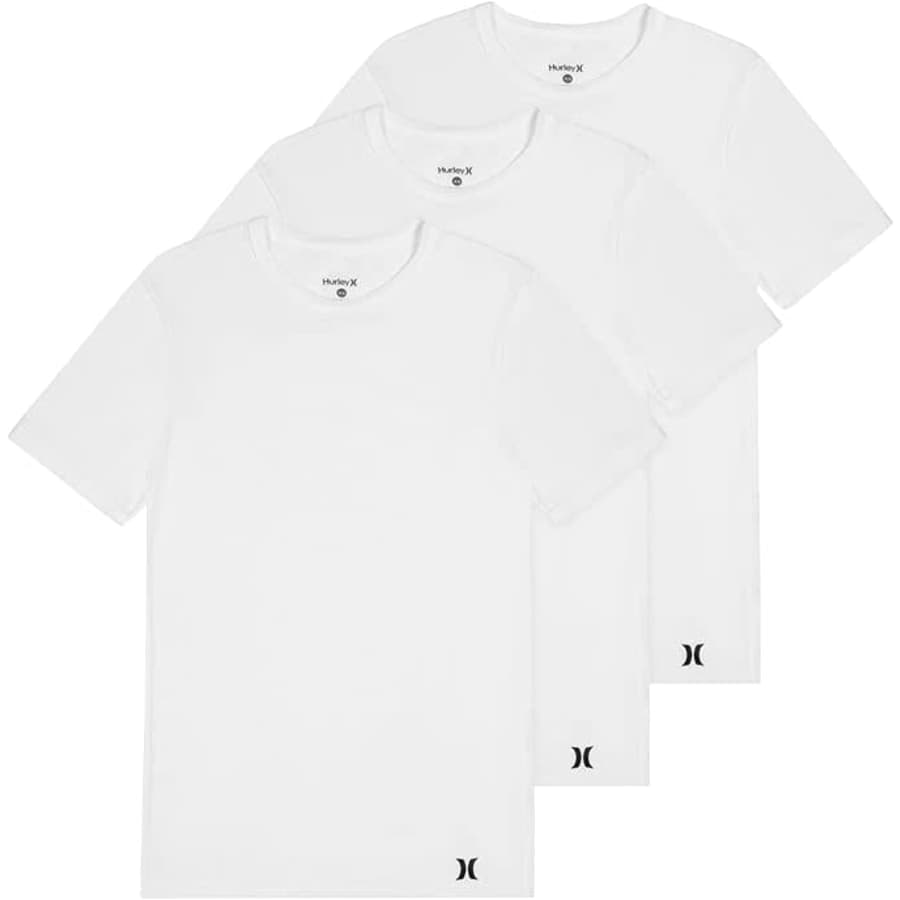 Hurley Men's 3-Pack Cotton Crewneck T-Shirt: $17