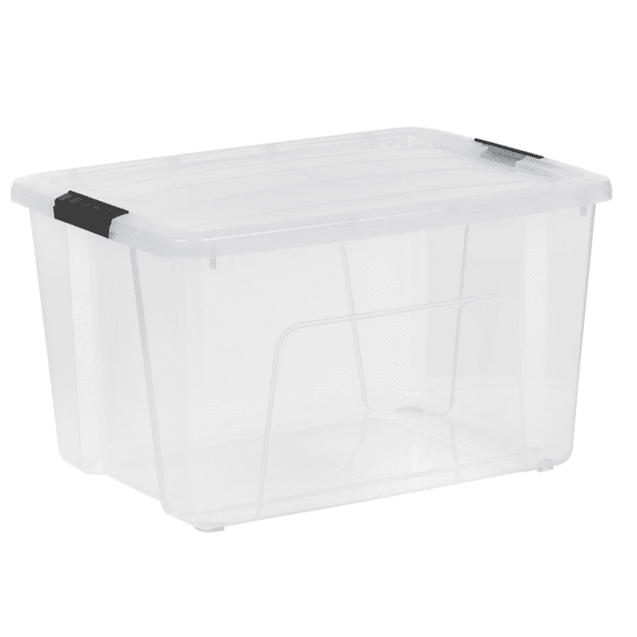 Irish 60-Quart Plastic Storage Bin: $8.36 Irish 60-Quart Plastic Storage Bin: $8.36