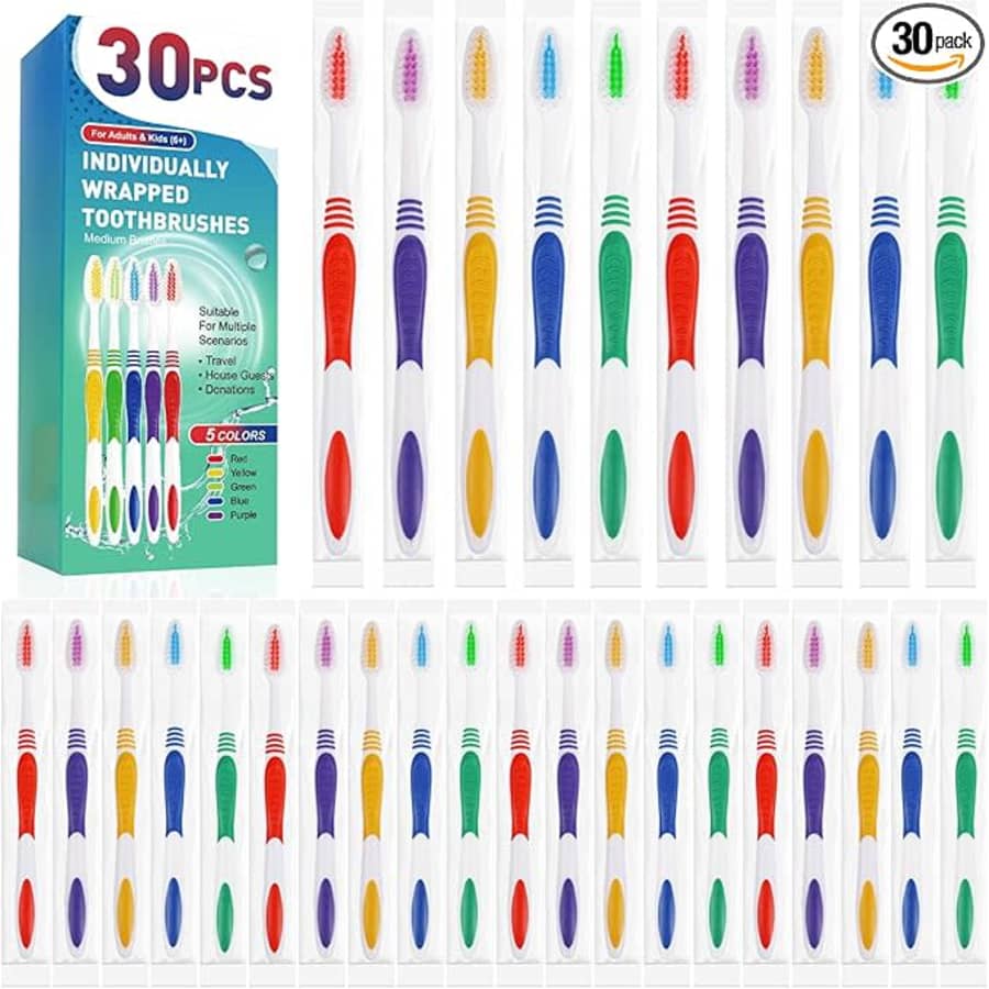 Individually Wrapped Toothbrush 30-Pack: $5.98 via Sub & Save