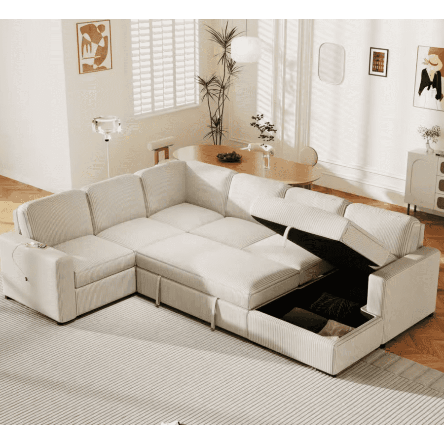 Harper & Bright Designs 115.6" U-Shape Sectional Sofa w/ Hidden Storage and USB: $1,297 Harper & Bright Designs 115.6" U-Shape Sectional Sofa w/ Hidden Storage and USB: $1,297
