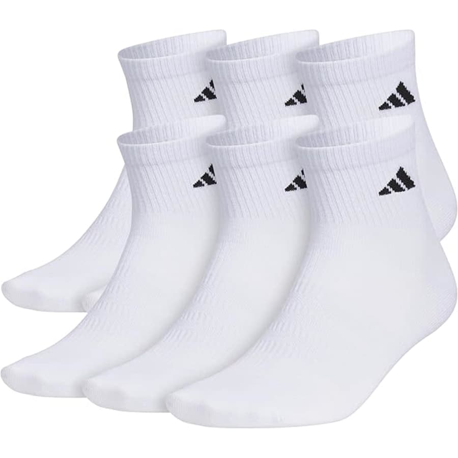 adidas Men's Superlite 3.0 Quarter Sock 6-Pair Pack: $15 adidas Men's Superlite 3.0 Quarter Sock 6-Pair Pack: $15
