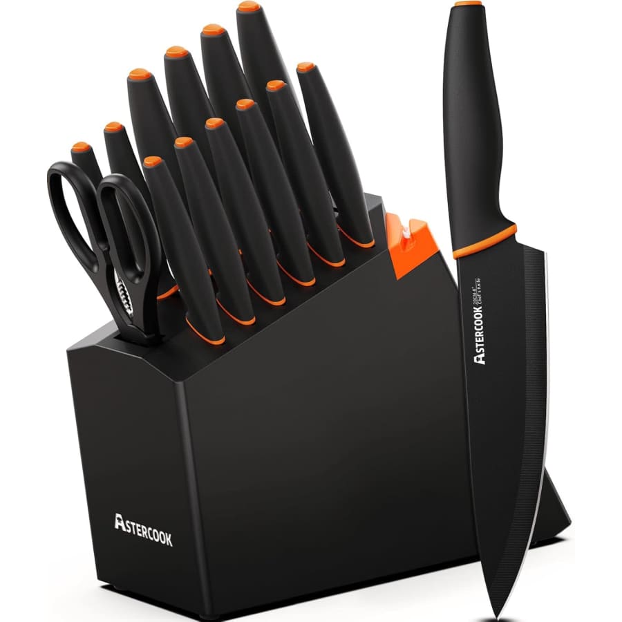 Astercook 15-Piece Knife Set: $30