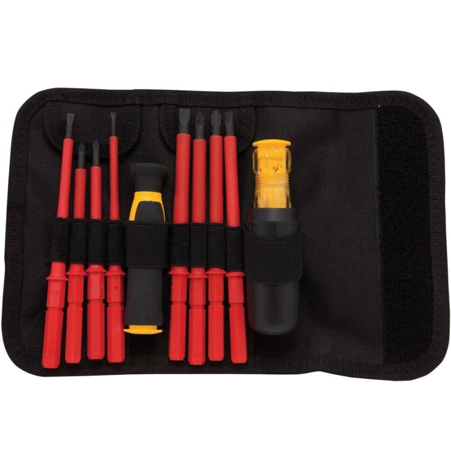 DeWalt 10-Piece Vinyl Grip Insulated Screwdriver Set: $25