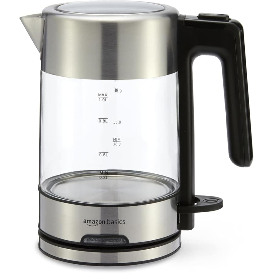 Amazon Basics 1L Glass Carafe Electric Kettle: $16.49 Amazon Basics 1L Glass Carafe Electric Kettle: $16.49