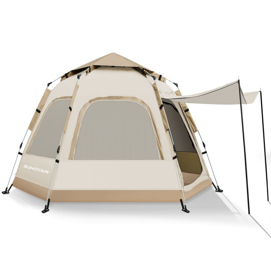 6 to 8 Person Pop-Up Tent w/ Removable Rain Fly: $70
