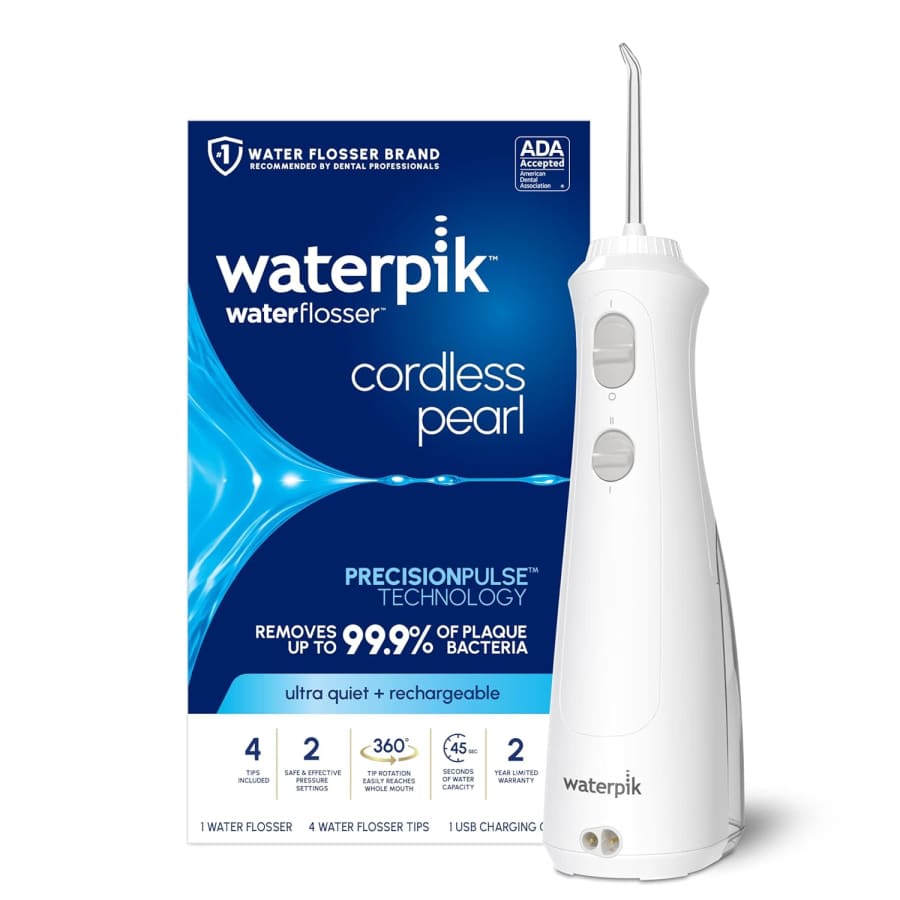 Waterpik Cordless Pearl Rechargeable Water Flosser: $46