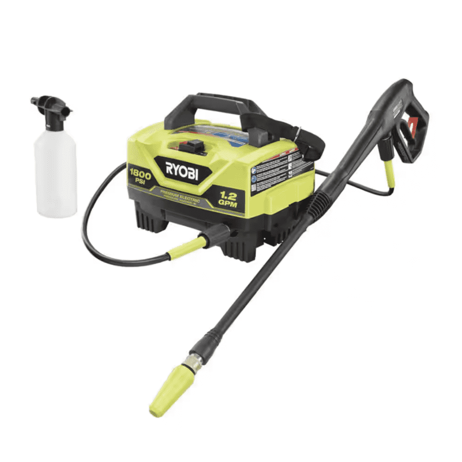 Ryobi 1800-PSI Cold Water Corded Electric Pressure Washer: $89