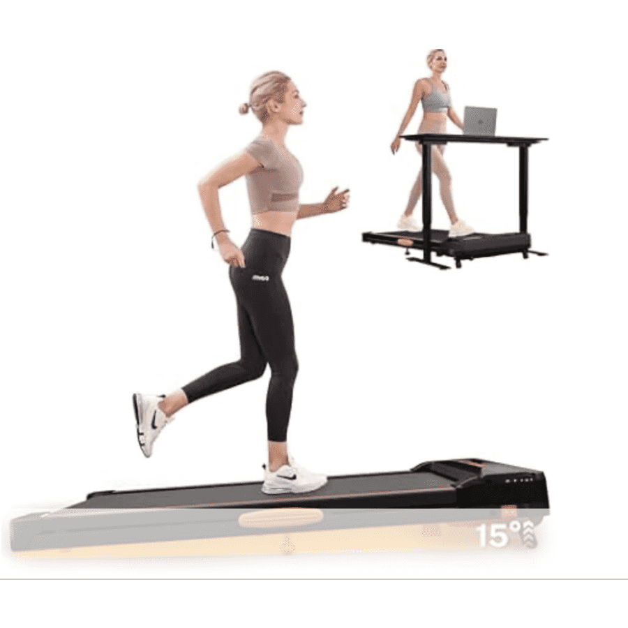Actflame Under-Desk and Walking Pad Treadmill with Incline: $75
