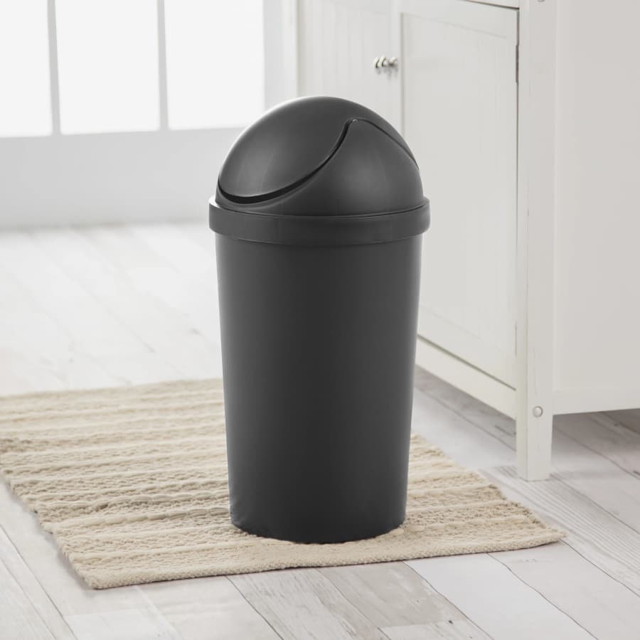 Sterilite 3-Gallon Plastic Round Swing Top Trash Can: $6 Sterilite 3-Gallon Plastic Round Swing Top Trash Can: $6