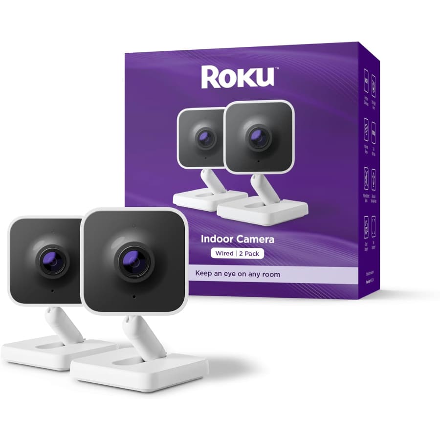 Roku 1080p Indoor Camera 2-Pack: $35 Roku 1080p Indoor Camera 2-Pack: $35