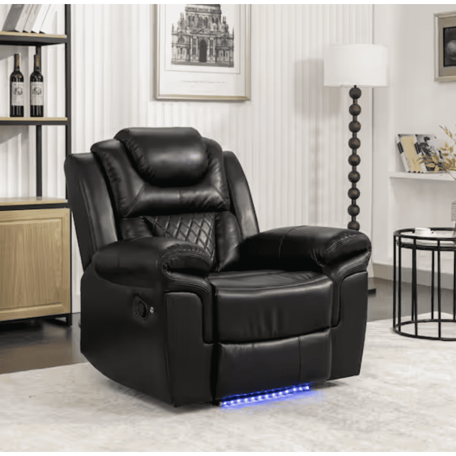 Merax Home Theater Manual Recliner with LED: $389 Merax Home Theater Manual Recliner with LED: $389