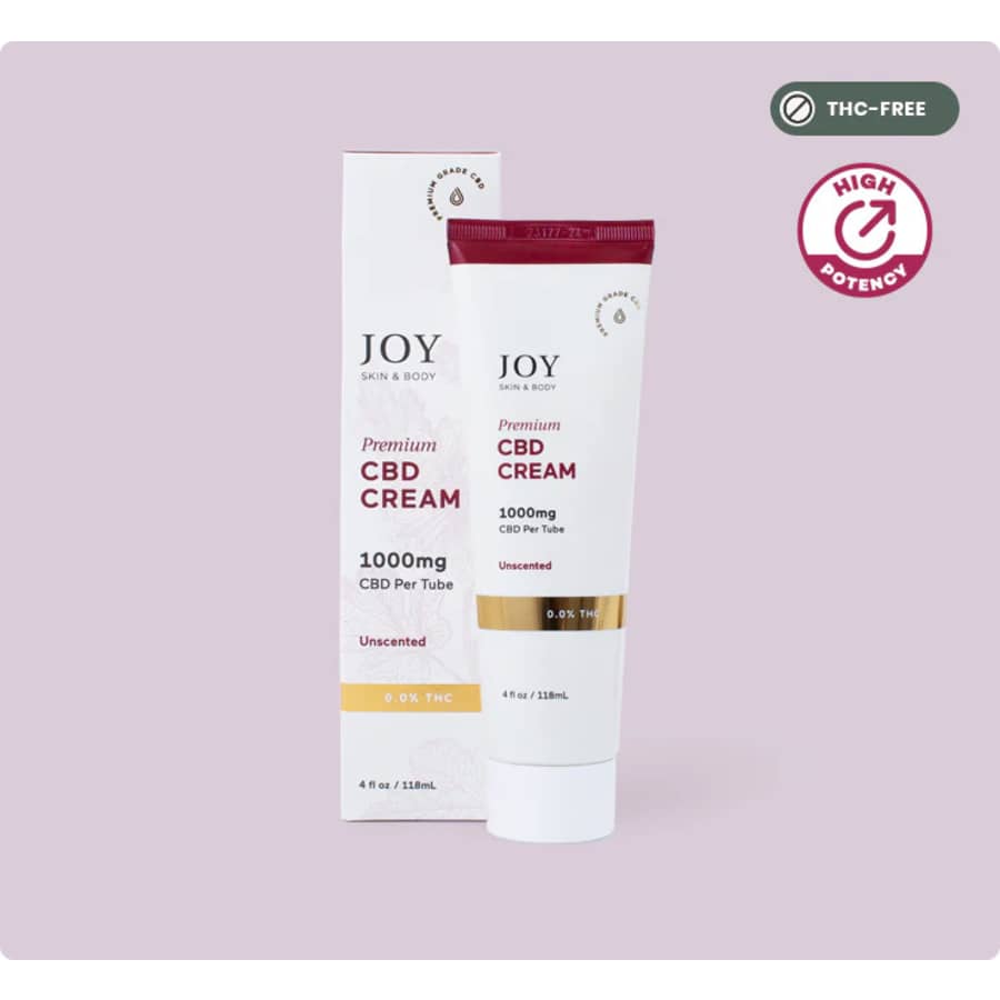 Joy Organics 1000mg CBD Cream 4-oz Tube: Free w/ any order Joy Organics 1000mg CBD Cream 4-oz Tube: Free w/ any order