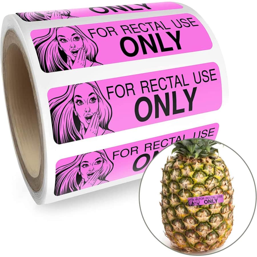 Rectal Use Only Stickers 200-Count Roll: $5.29