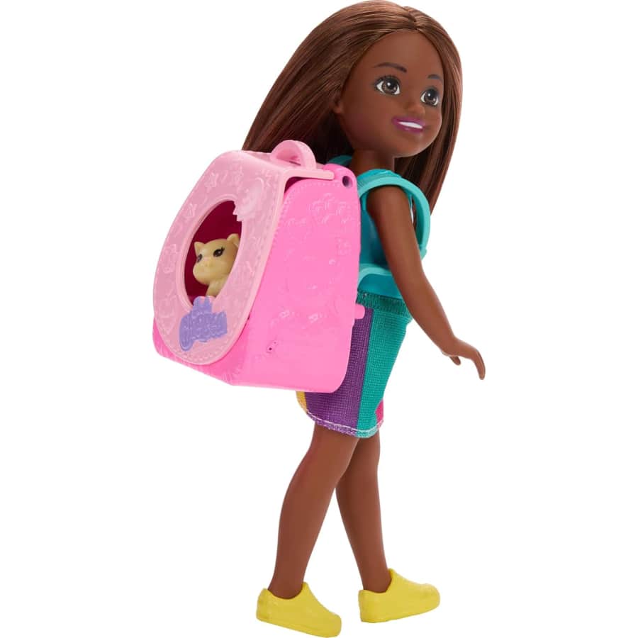 Barbie Family & Friends Chelsea Playtime Kitty Backpack Doll: $5