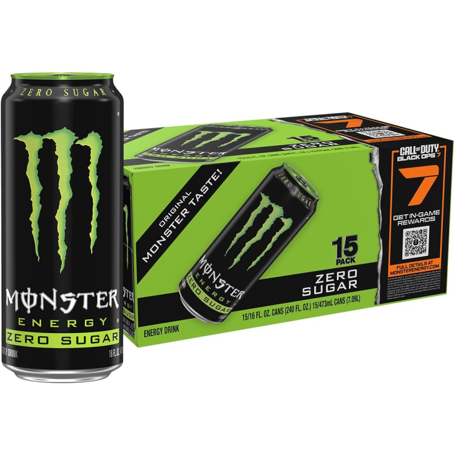 Monster Energy Zero Sugar 16-oz. Can 15-Pack: $17 via Sub. & Save Monster Energy Zero Sugar 16-oz. Can 15-Pack: $17 via Sub. & Save