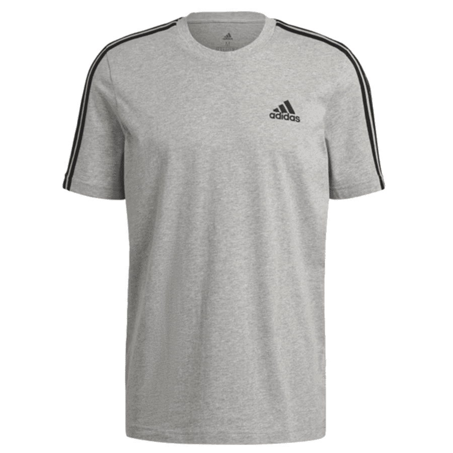 adidas Men's Essentials 3-Stripe T-Shirt: $7