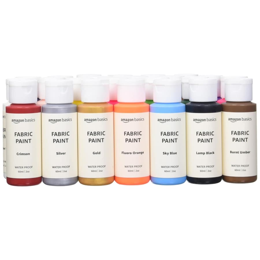 Amazon Basics Permanent Fabric Paint Bottle 24-Pack: $5.44 Amazon Basics Permanent Fabric Paint Bottle 24-Pack: $5.44