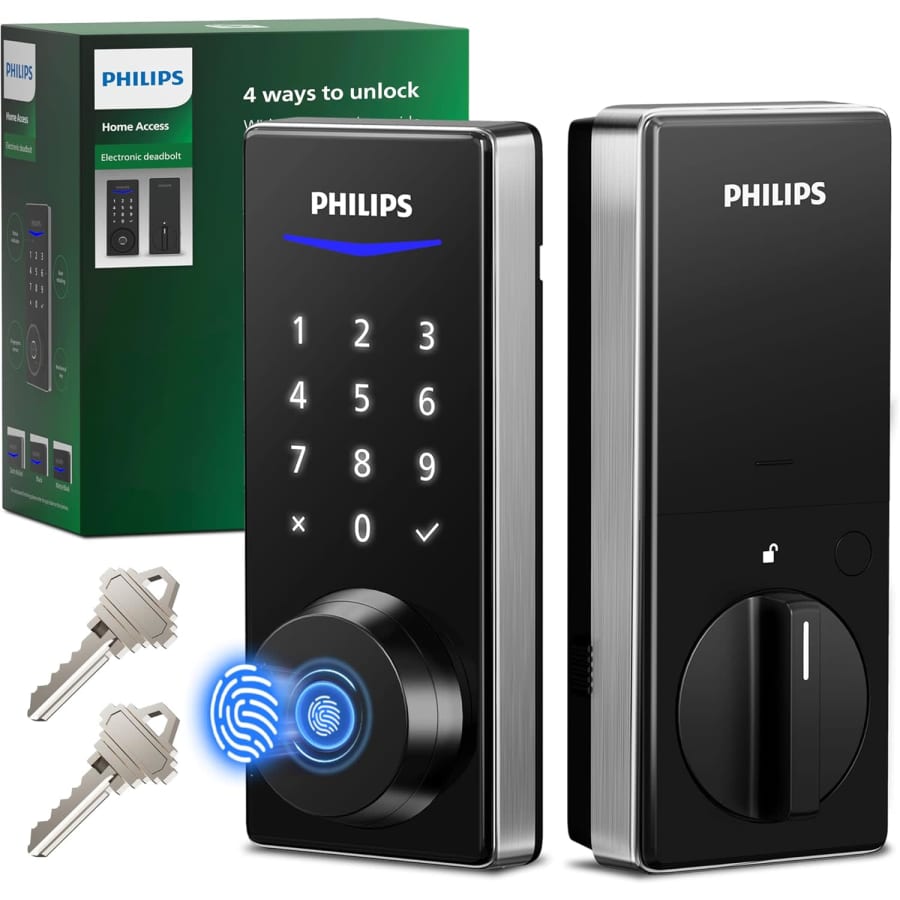 Philips Fingerprint Electronic Door Lock: $80 Philips Fingerprint Electronic Door Lock: $80