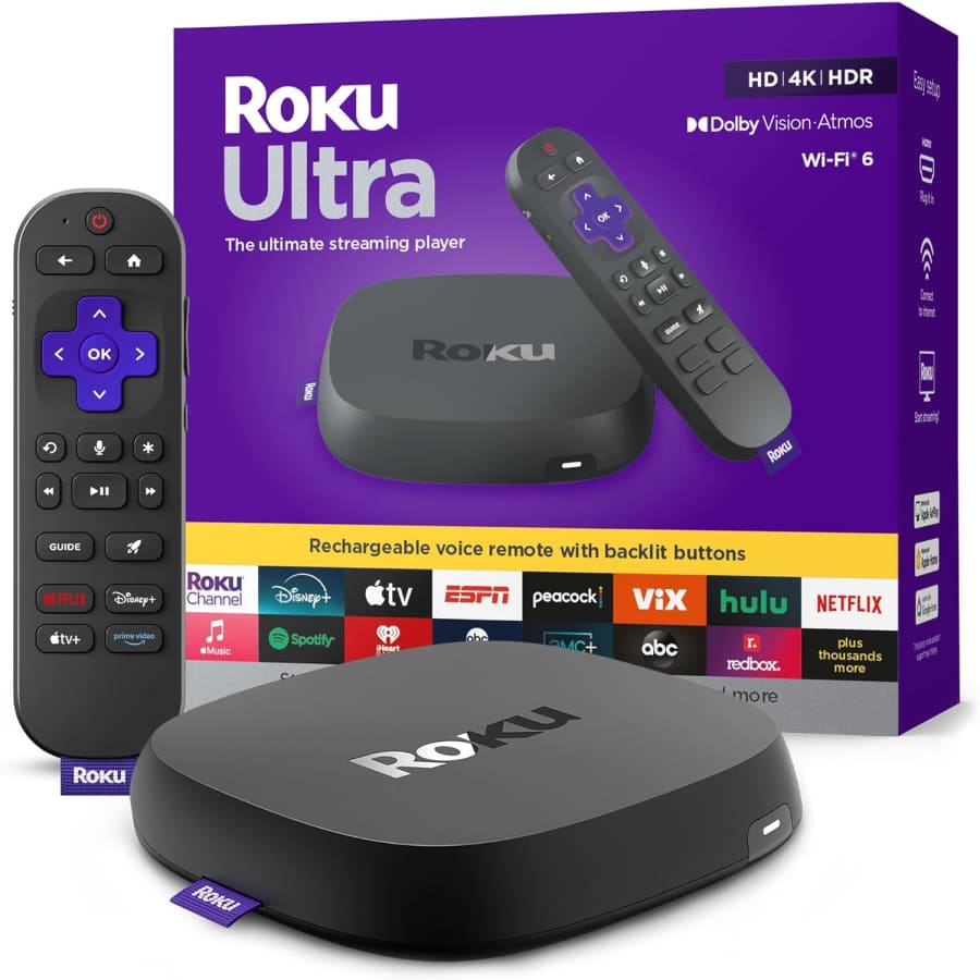 Roku Ultra 4K HDR Streaming Device with Voice Remote: $69 Roku Ultra 4K HDR Streaming Device with Voice Remote: $69