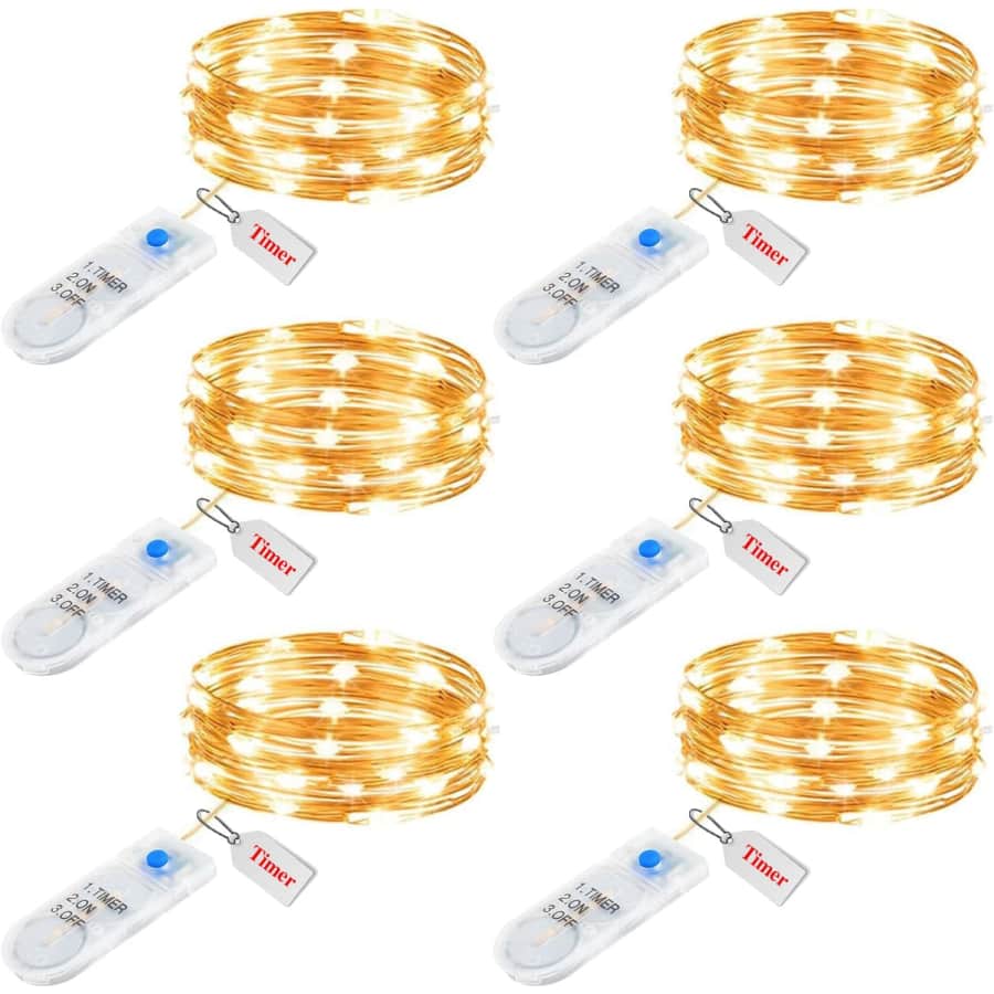 Minetom 7-ft. Fairy Lights 6-Pack: $2.80 w/ Prime