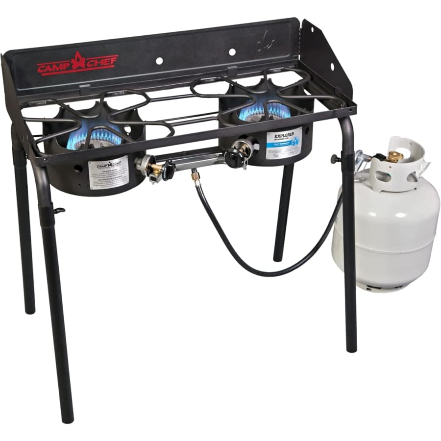 Camp Chef Explorer 2 Burner Outdoor Camping Modular Cooking Stove: $100 Camp Chef Explorer 2 Burner Outdoor Camping Modular Cooking Stove: $100