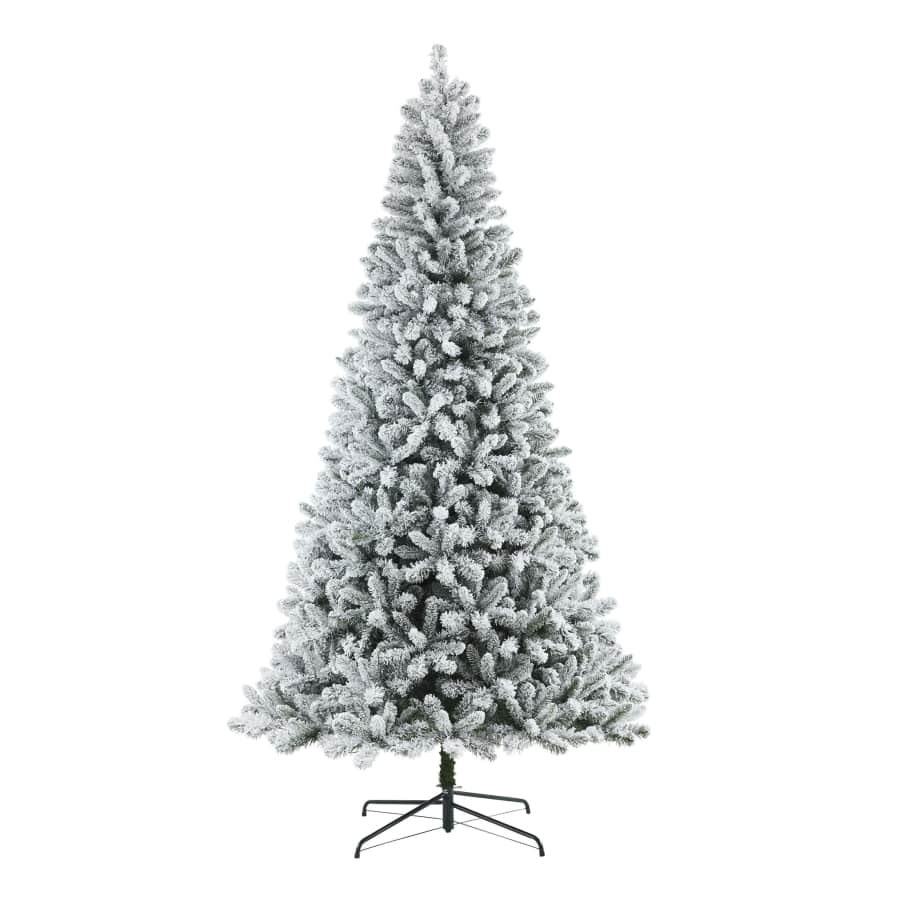 Holiday Time 9-Foot Pre-Lit Flocked Artificial Christmas Tree: $99