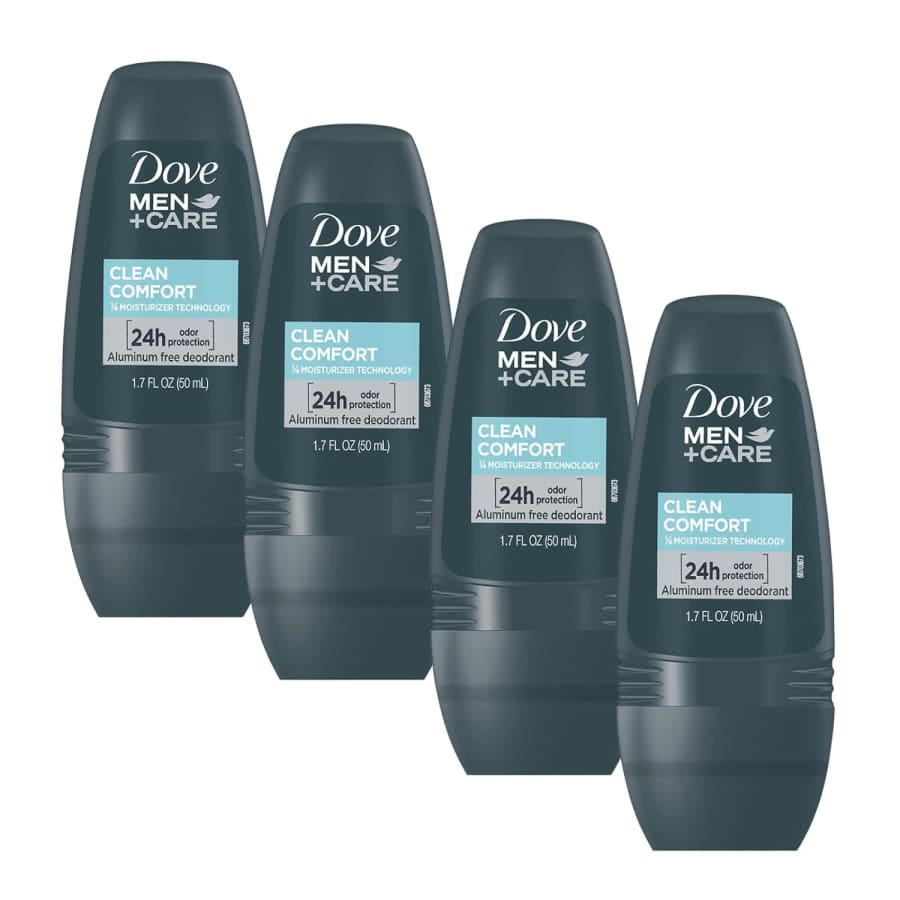 Dove Men+Care Clean Comfort Roll on Deodorant 4-Pack: $4.75 w/ Sub & Save Dove Men+Care Clean Comfort Roll on Deodorant 4-Pack: $4.75 w/ Sub & Save