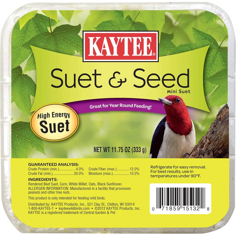 Kaytee Suet & Seed 11.75-oz. High Energy Suet Block: $1.42 via Sub & Save