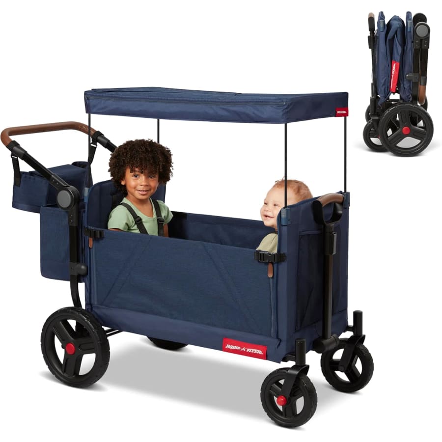 Radio Flyer Atlas Foldable Stroller Wagon w/ Canopy: $159