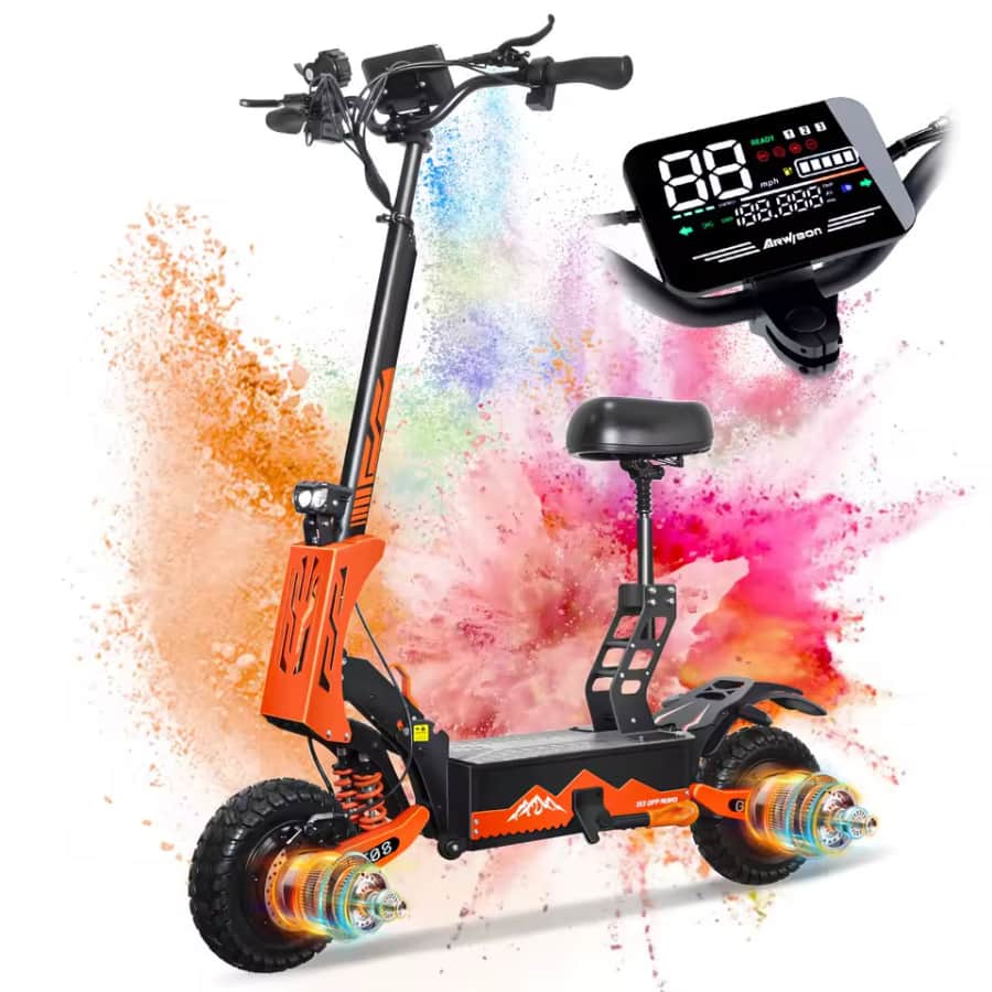 2,800W Dual-Motor Electric Scooter: $664.08