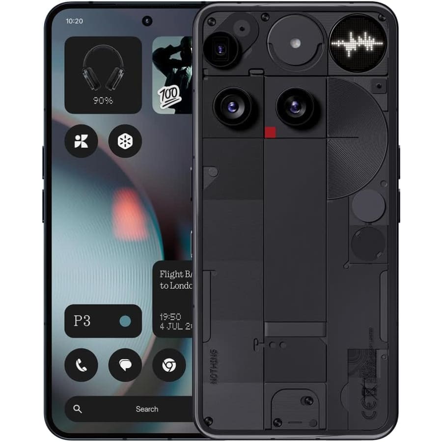 Unlocked Nothing Phone 3 256GB 5G Android Smartphone (2025): $678.99