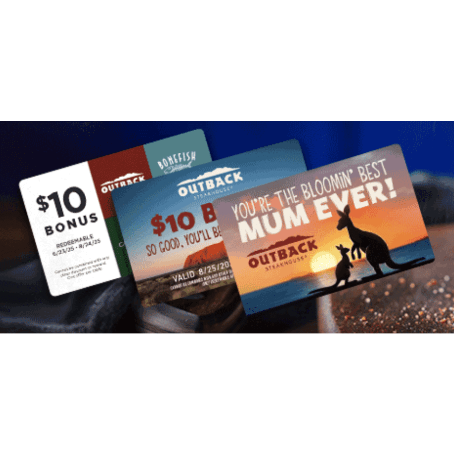 $70 in Outback Steakhouse Gift Cards: $50